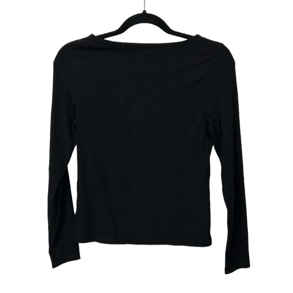 Madewell Asymmetrical Button-Front Cardigan Black Women’s size XS - Picture 8 of 12